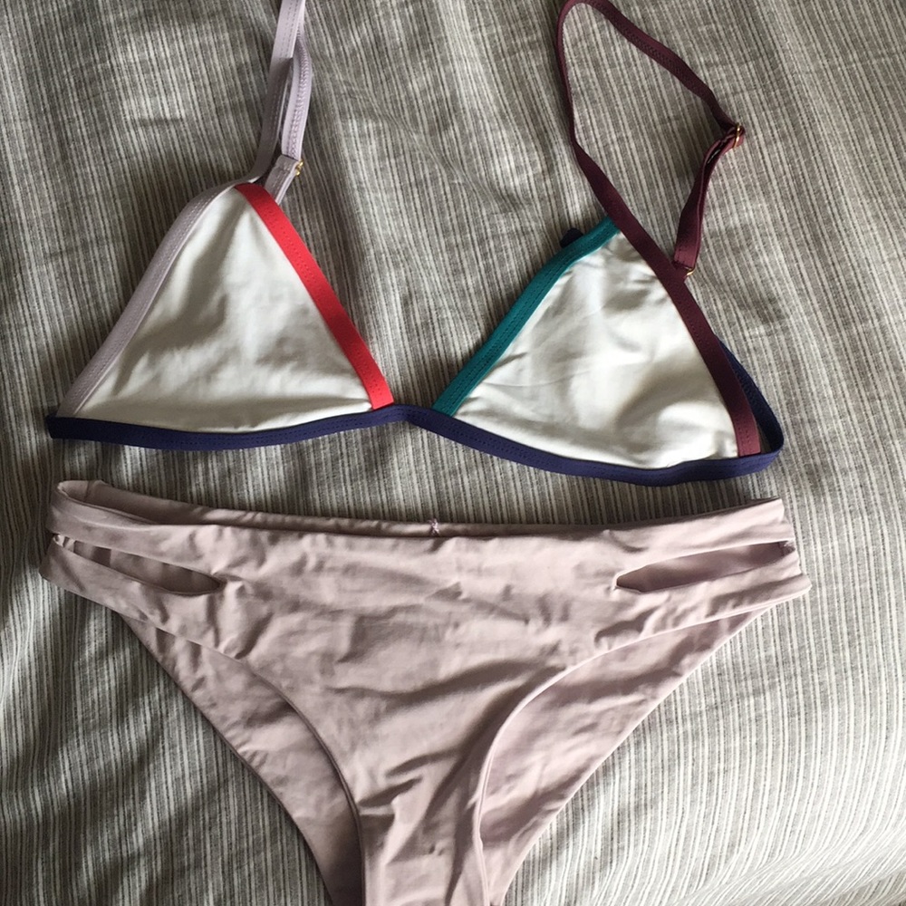 tavik color block bikini size medium